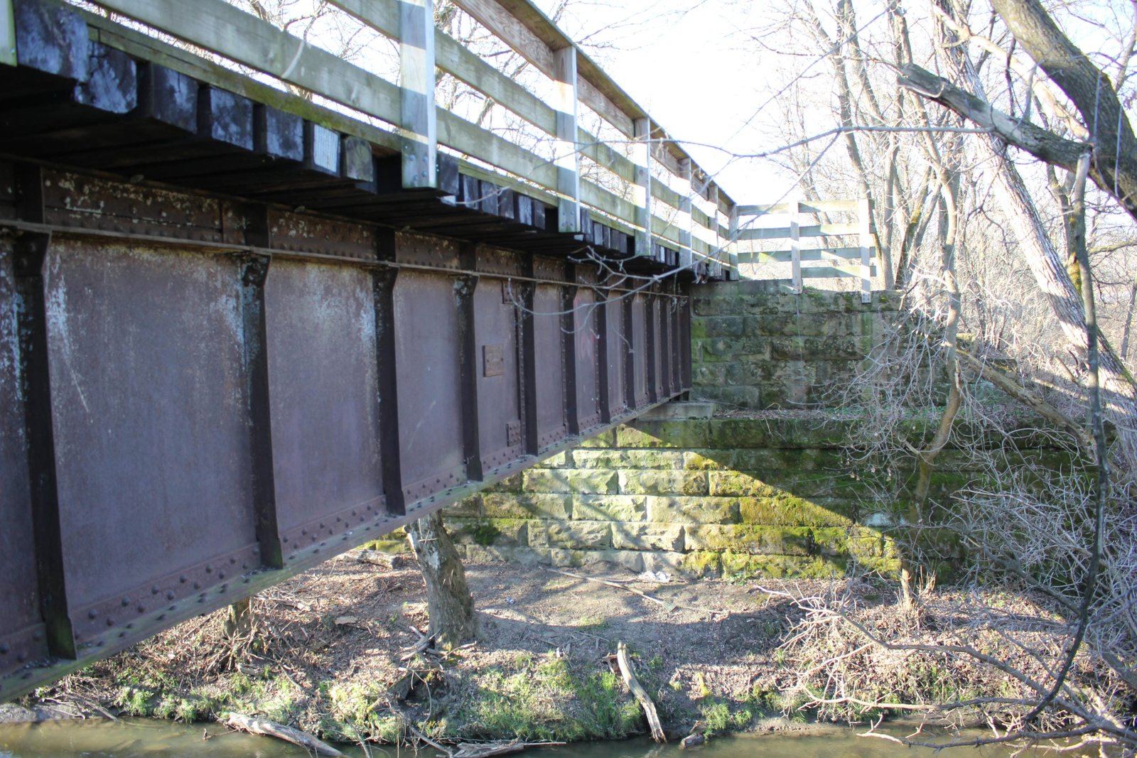 Looking west